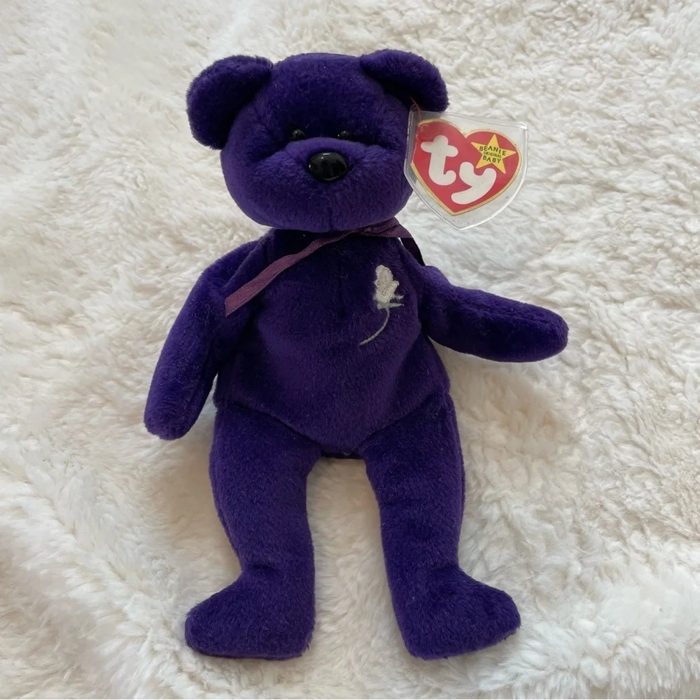 Rare Collectible Alert: 1st Edition Ty Beanie Baby PRINCESS Diana‎ Bear 1997